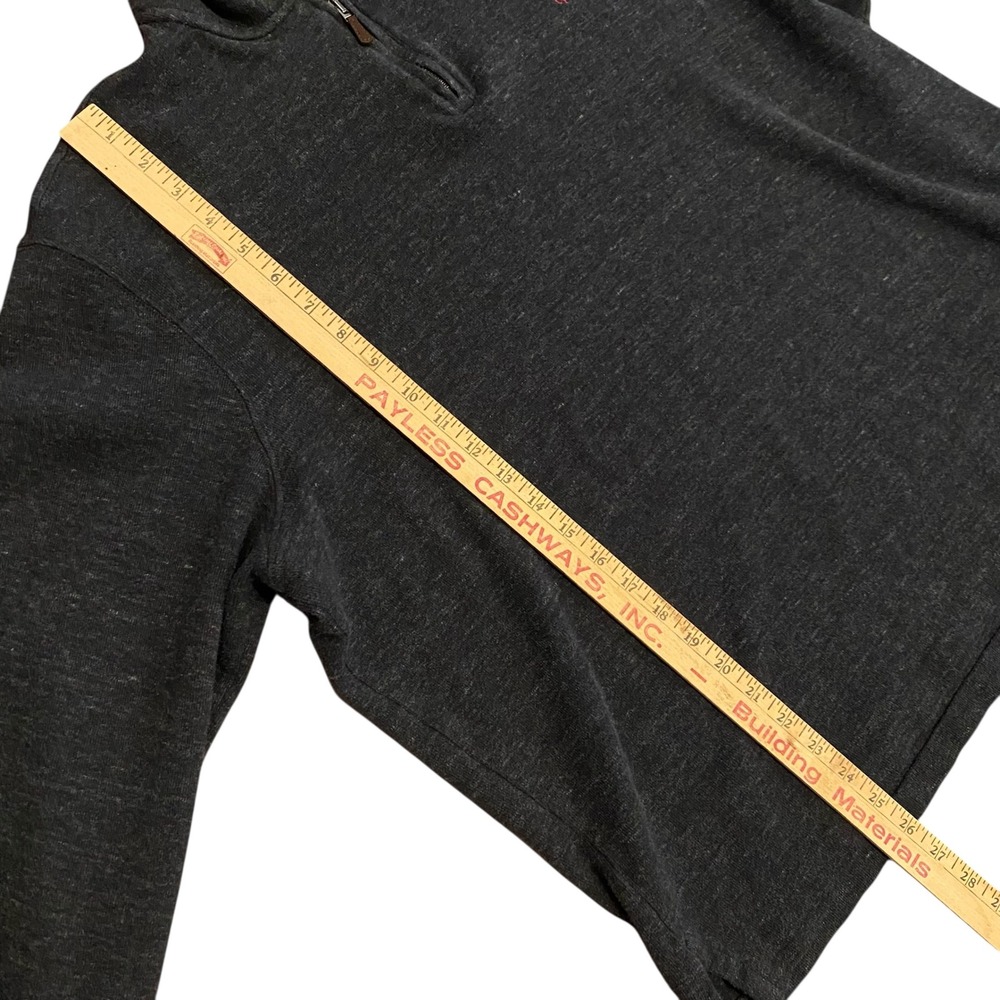 Polo‎ Ralph Lauren Men XL Pullover Estate Rib 1/4 Zip Black Sweater Mock Neck - Picture 10 of 14